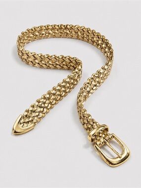 Vintage Gold Braided Statement Belt One Size